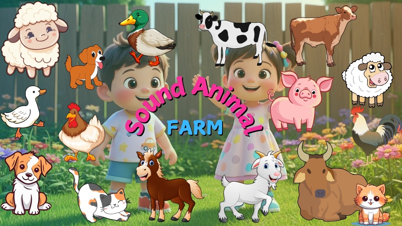 Farm Animal Sounds Song | Learn Animal Sounds | Fun Kids Music
