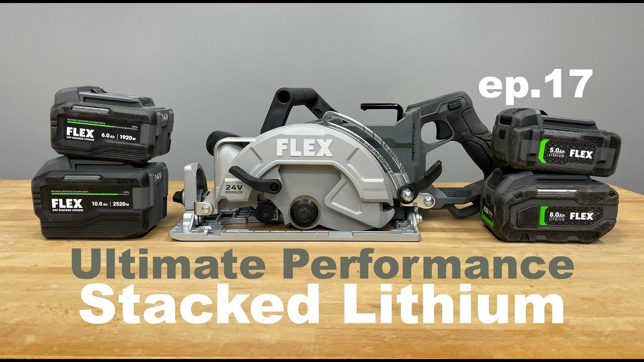 Flex 24v Rear Handle circular saw Review with stacked lithium | FX2141R | Circular saw ep.17