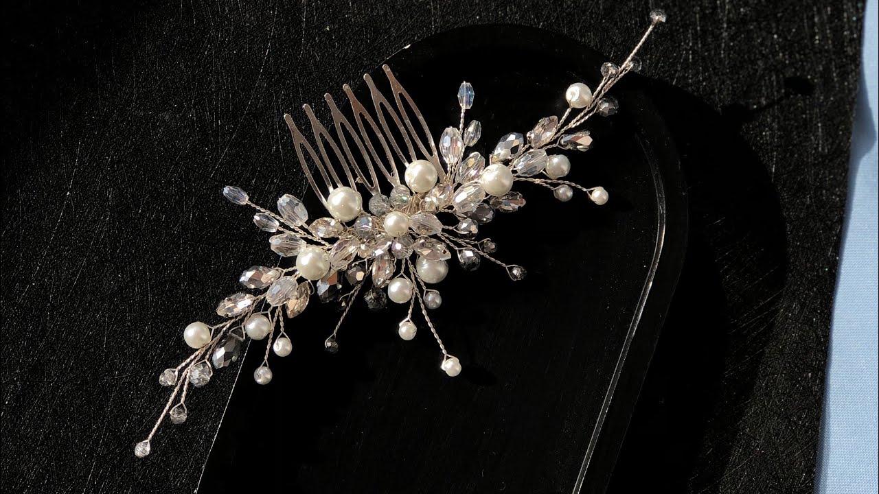 Hair accessory for the bride🤍✨ اكسسوار شعر للعروس