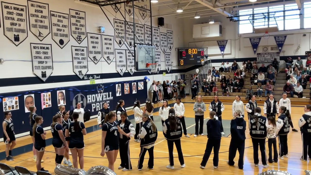 Howell Rebels Girls Basketball Senior Night Intros