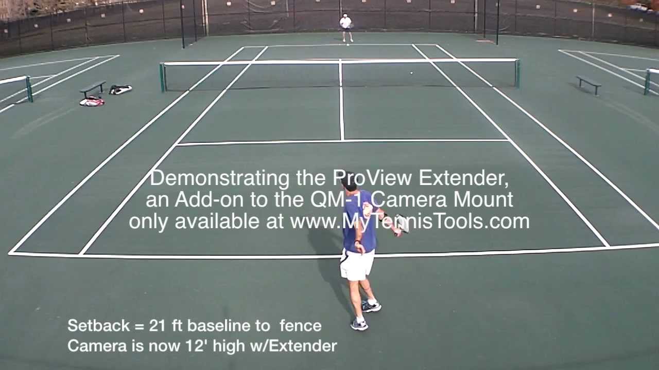 Tennis Camera Mount Using the ProView Extender