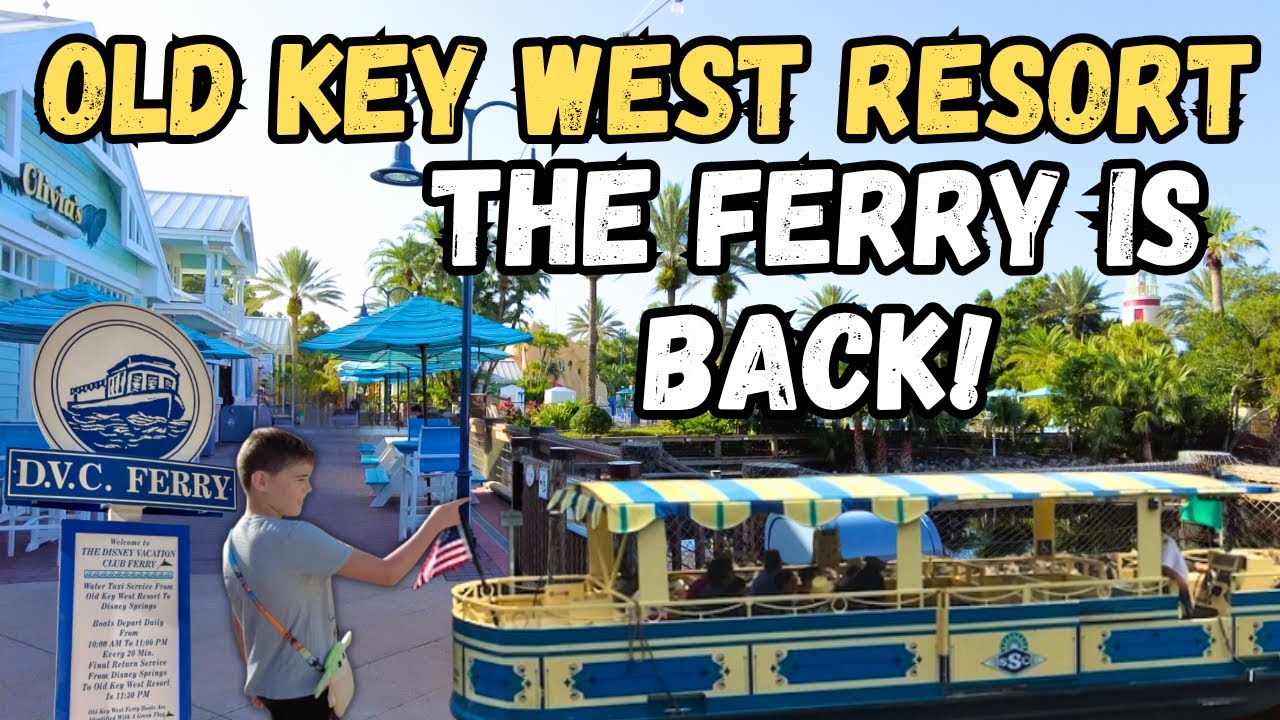 Morning at Disney's Old Key West ~ The Ferry to Springs is BACK! Breakfast at Olivias