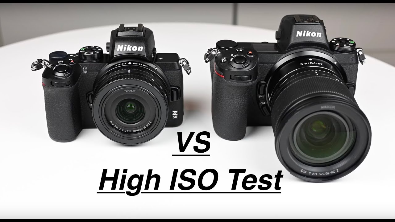 Nikon Z50 vs Z6 High ISO test. ISO 100 - 51,000