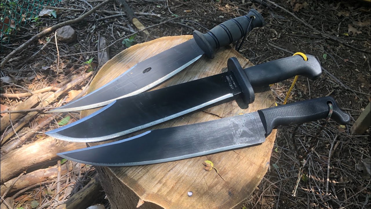 Budget Bowie Machete’s by Condor and Cold Steel hard at work