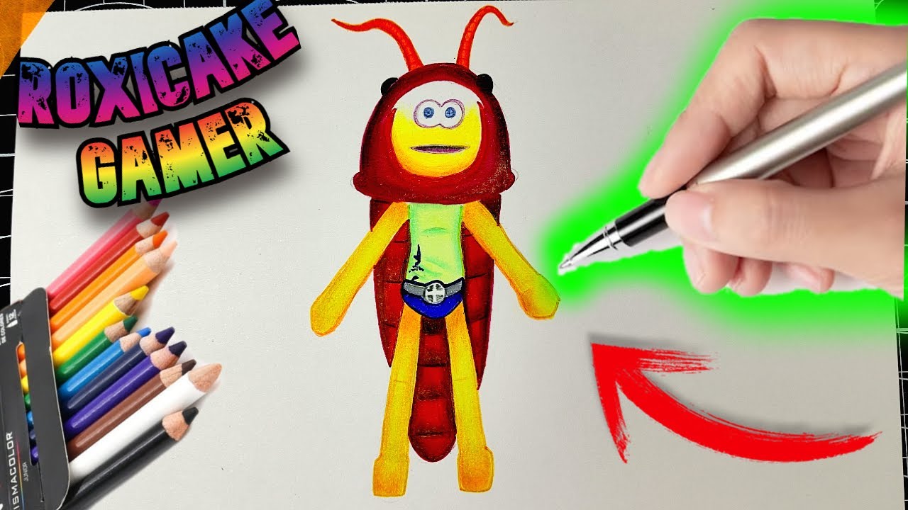 как НАРИСОВАТЬ ROXICAKE GAMER в ROBLOX легко ШАГ ЗА ШАГОМ Я рисую @RoxiCakeGamer