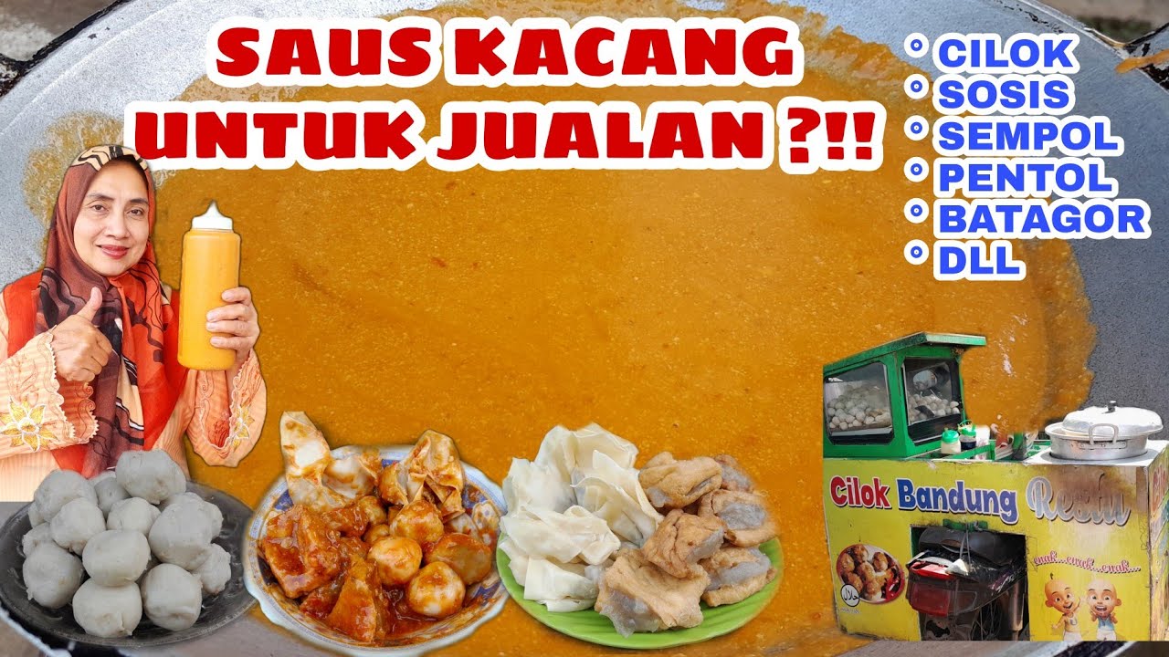 RESEP SAOS KACANG KHAS ABANG-ABANG JUALAN❗️LANGSUNG DARI PENJUAL CILOK & PENTOL ‼️