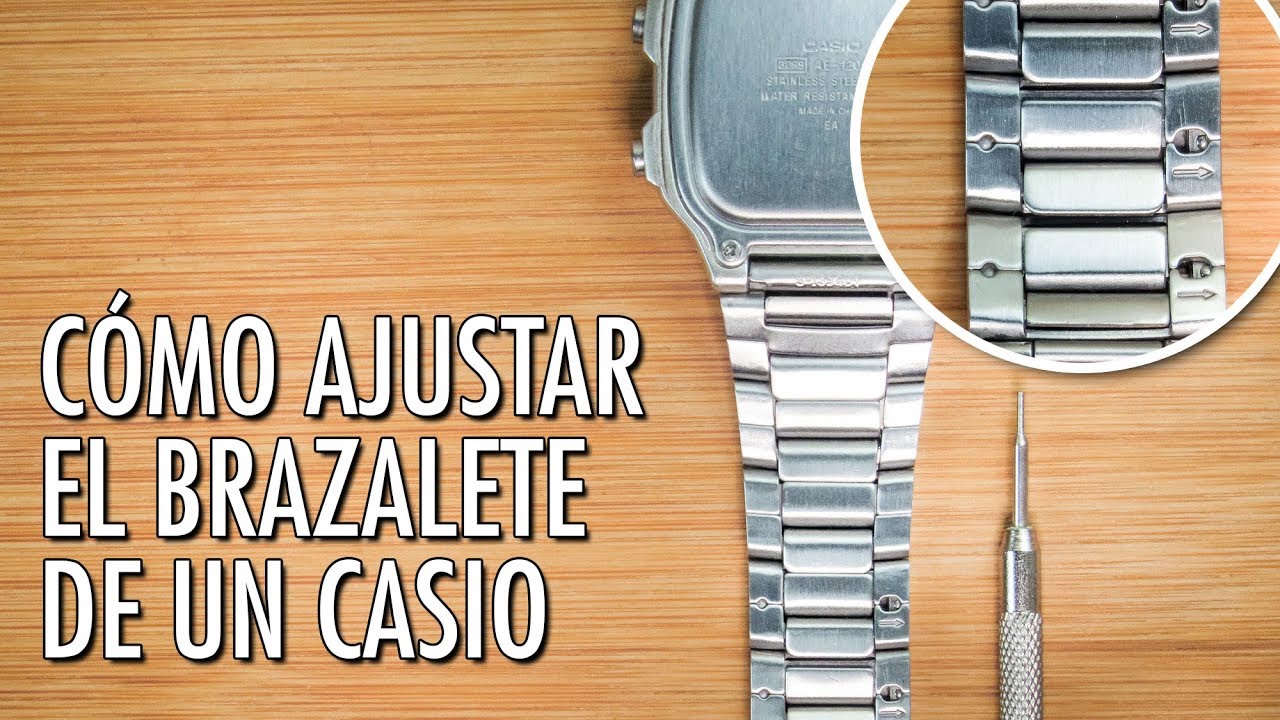 Cómo Ajustar El Brazalete / Pulso de un Reloj Casio