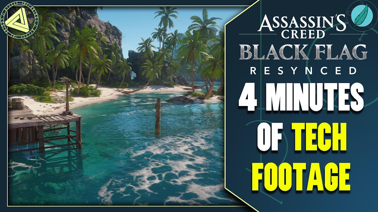 4 Minutes of NEW Assassin's Creed Black Flag Resynced TECH Footage