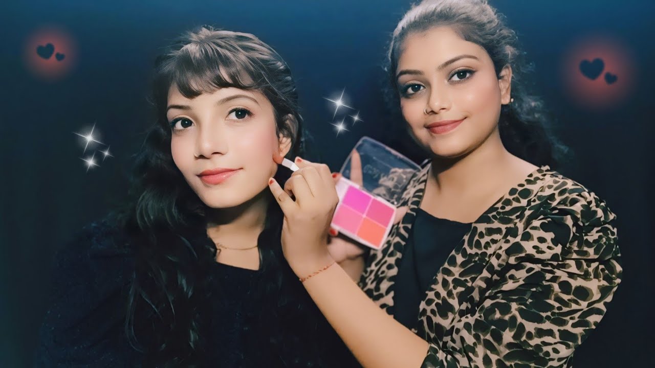 ASMR Doing My Sister Makeup And Hairstyle | Parsonal Attention | 💄