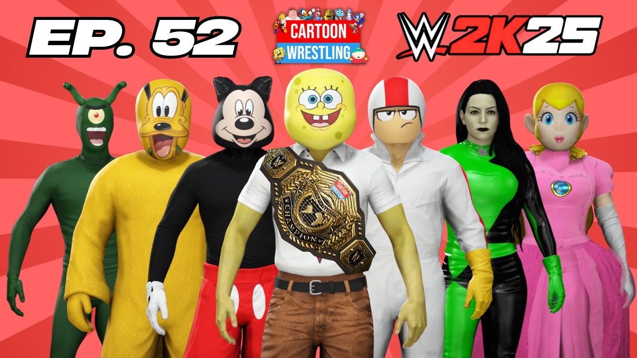 Захватывающий 52-й эпизод мультсериала WWE2K25 о рестлинге!