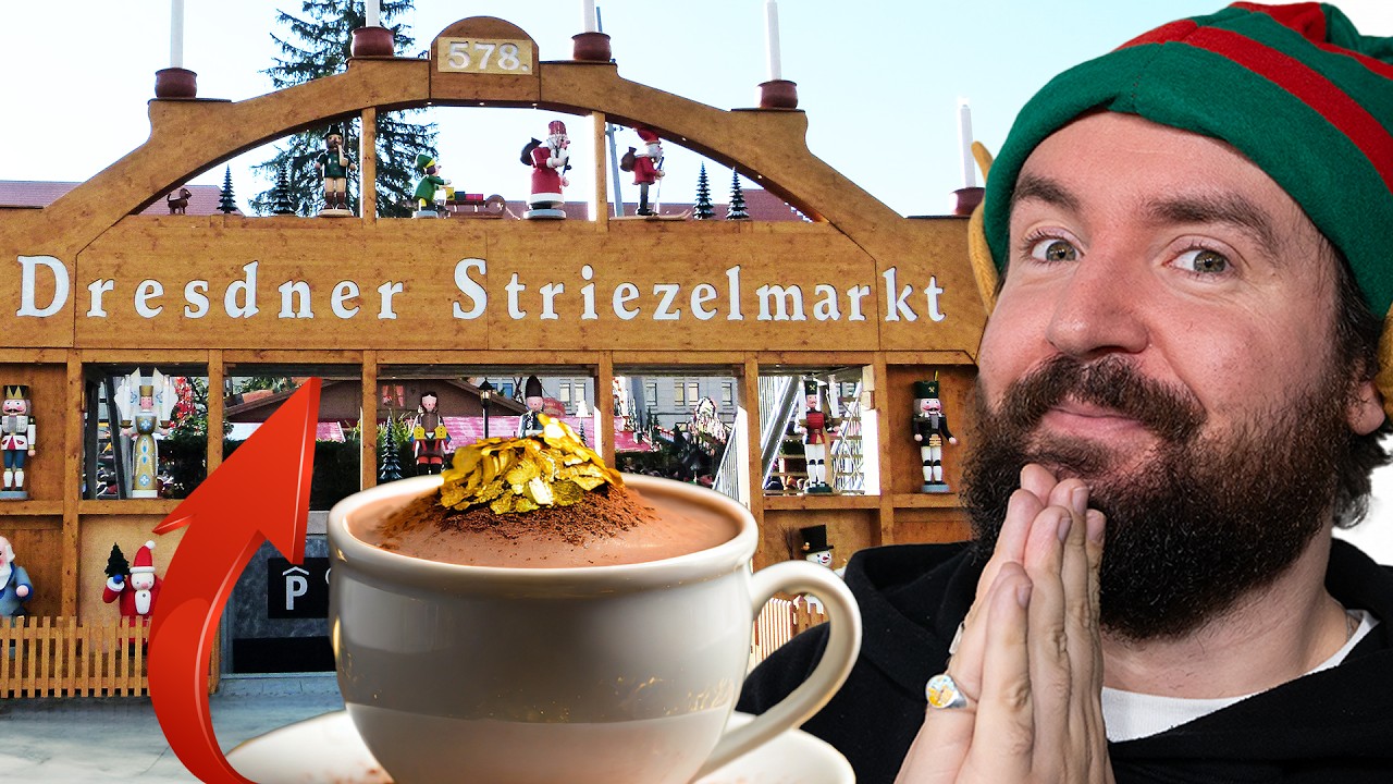 ALLES ESSEN auf dem ÄLTESTEN WEIHNACHTSMARKT DEUTSCHLANDS dem STRIEZELMARKT in DRESDEN