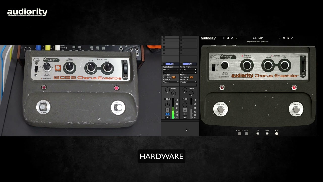 Audiority Chorus Ensembler vs Hardware - Original Stereo Mode