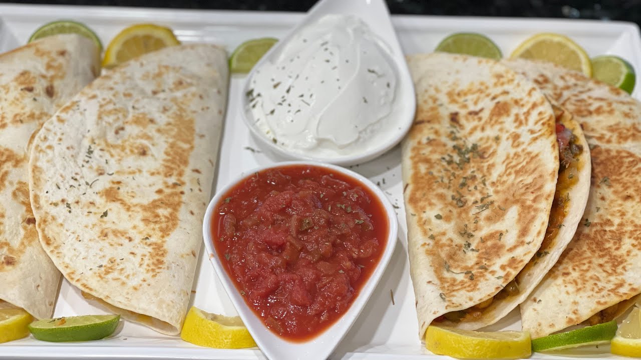 وصفة كاساديا الدجاج المكسيكيةbest Mexican  quesadilla 🌶🌶🌶