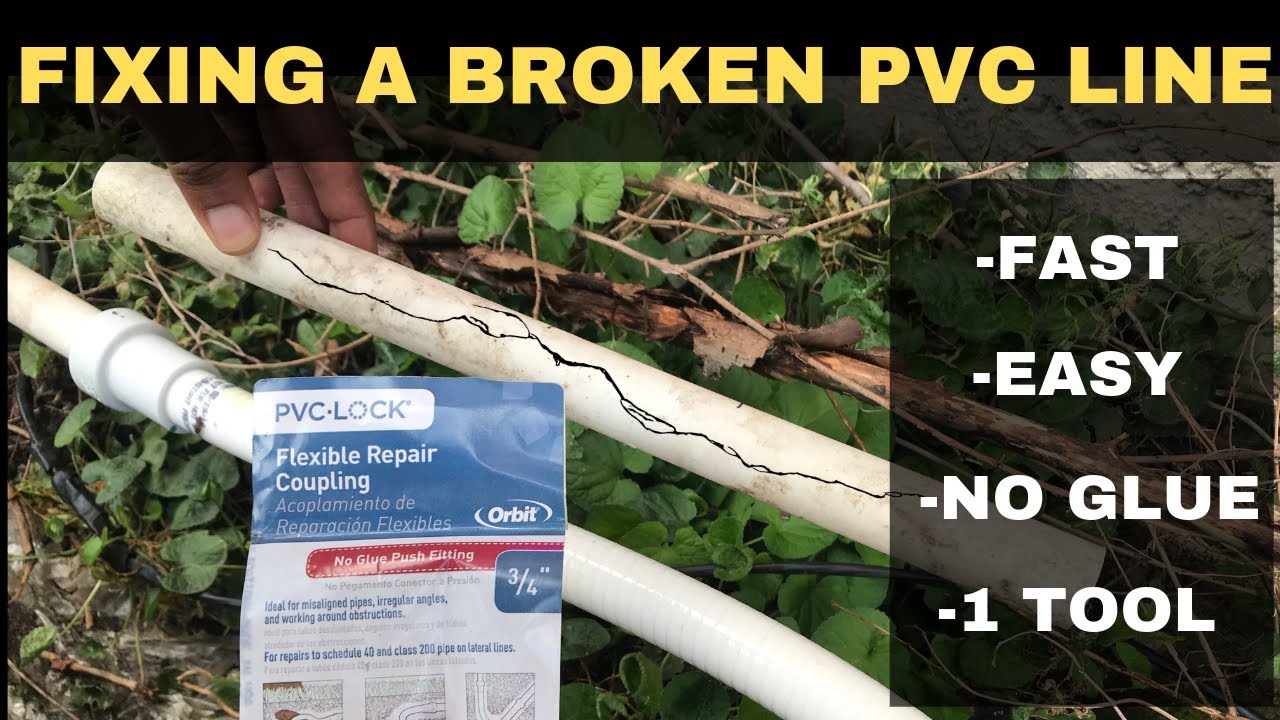 How to Fix a Broken PVC Sprinkler Line Pipe (FAST & EASY Method)