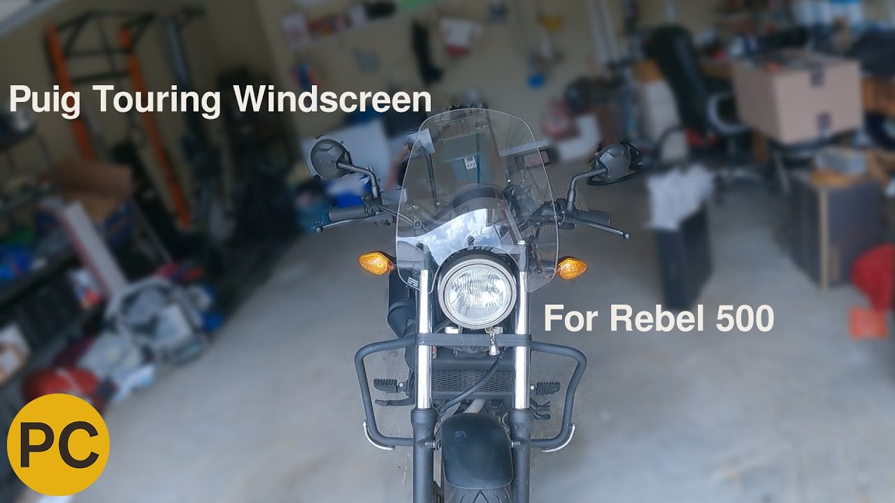 Puig Touring Windscreen Install and Road Test | Honda Rebel 500