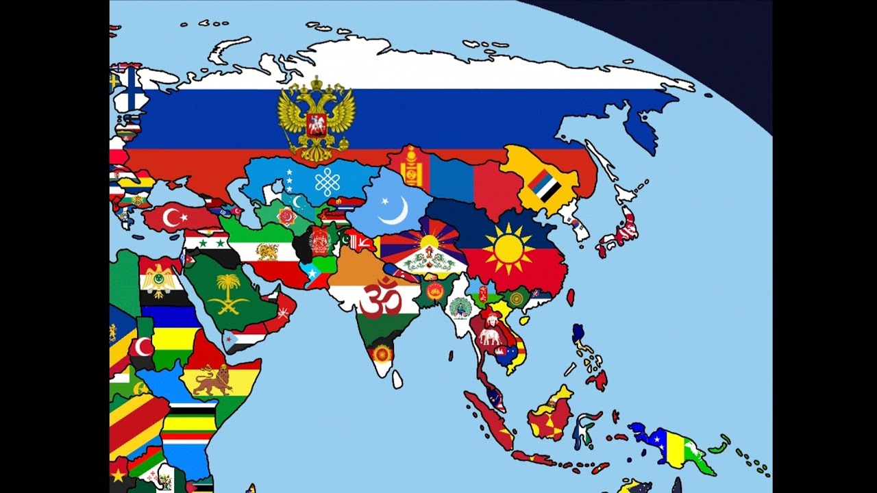 Flag Map Speedart - Alternate Map of Asia (250 Subs Special!!!!!)