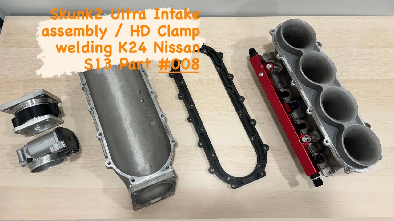 Skunk2 Ultra Intake manifold assembly and HD Clamp welding - K24 Nissan S13 Part #008