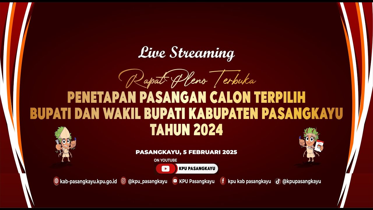 PENETAPAN CALON TERPILIH BUPATI DAN WAKIL BUPATI  KABUPATEN PASANGKAYU TAHUN 2024