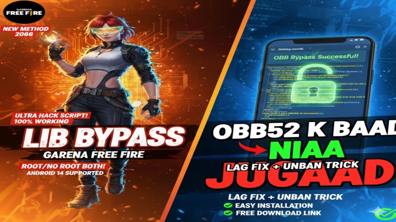 [NEW] Free Fire OBB52 Lib Bypass Tutorial | Anti-Ban & Latest Update | 💯🔒🔒