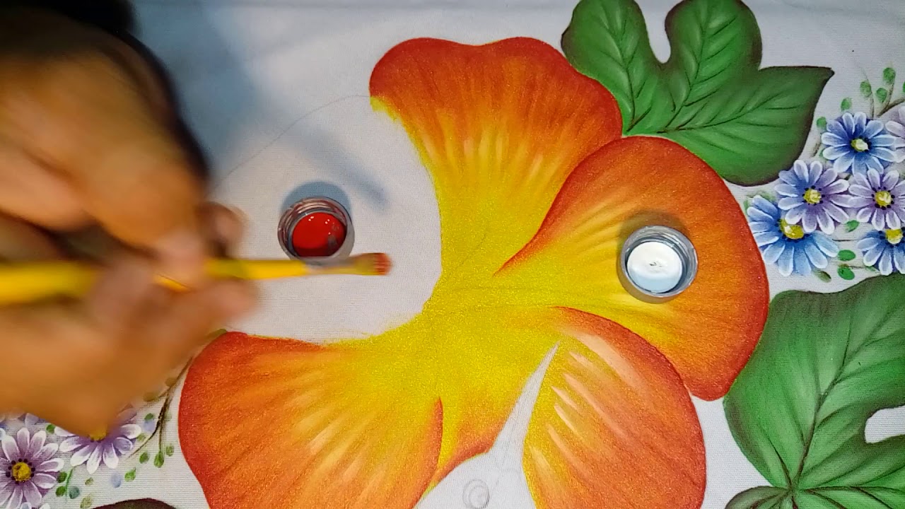 Pintando tulipan. video 2