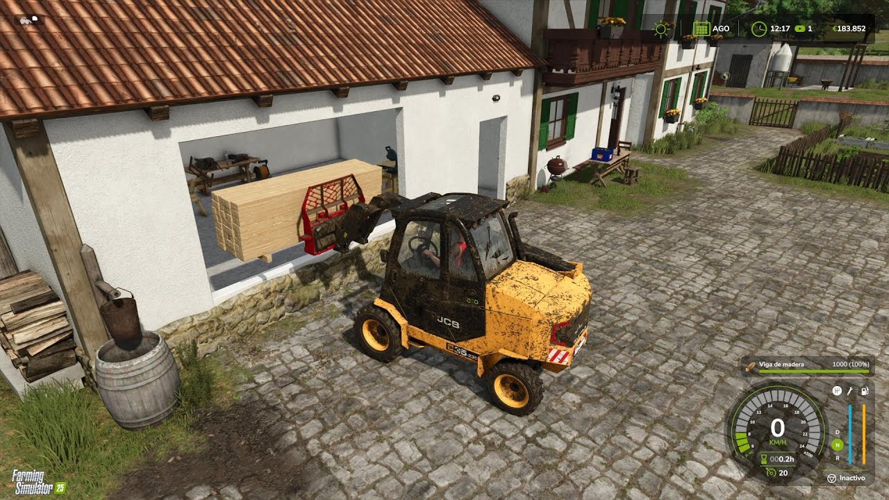 Construcción de la Tienda de la Granja en Hof Bergmann 1.2.0.0 - Farming Simulator 25