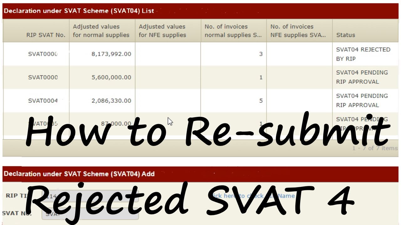 How to Re-submit rejected SVAT 4 / Corrections of SVAT 4 / SVAT 4 Form | SL TAX SOLUTION