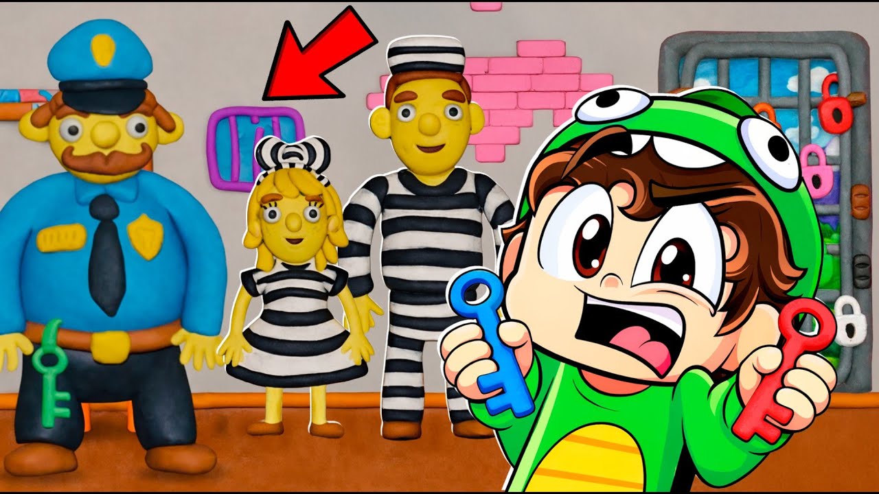 SALVA a la FAMILIA DE PLASTILINA de la PRISION EXTREMA 😮🤯 | 12 Locks | Dylan Juega