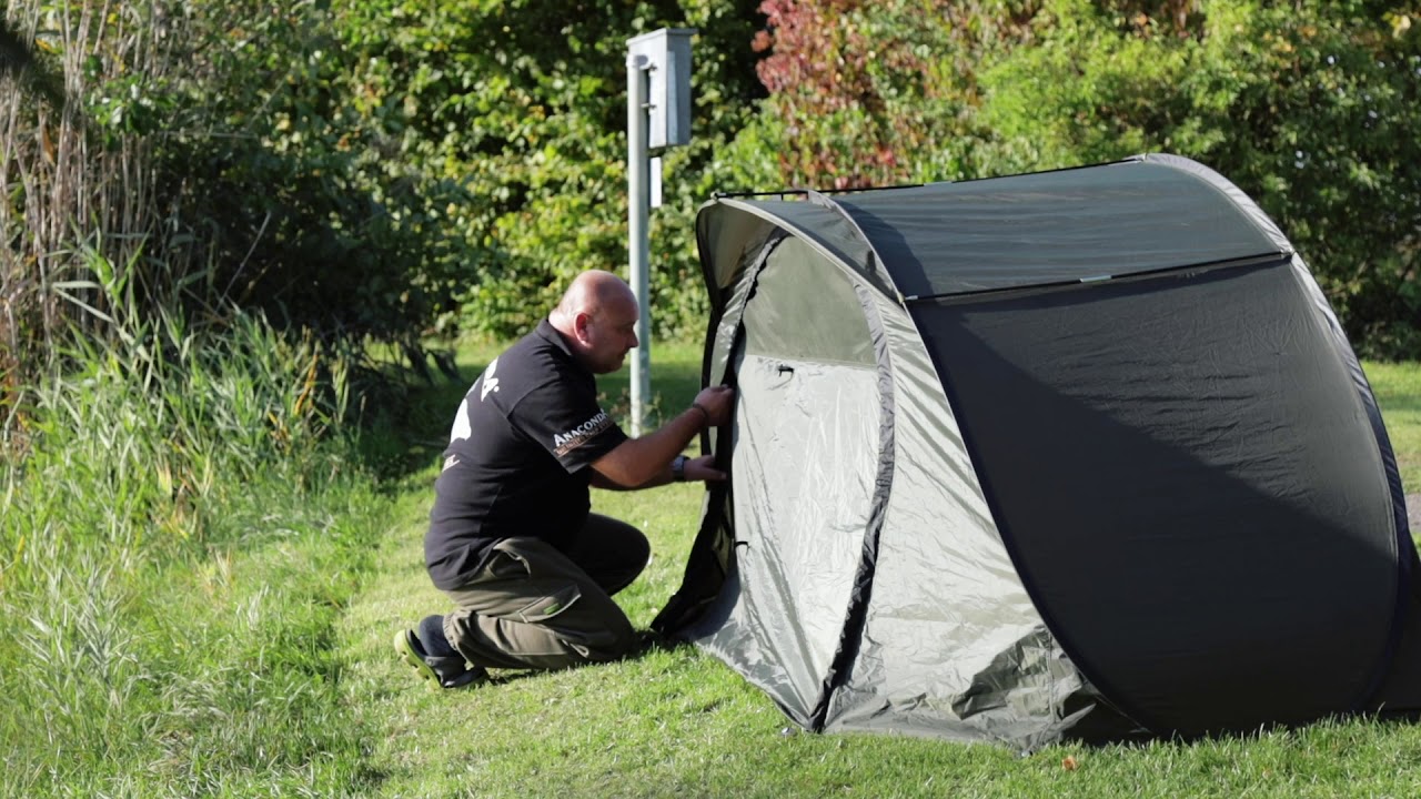 Anaconda Pop Up Shelter - blitzschnell aufgebautes Zelt für die kurze Karpfensession