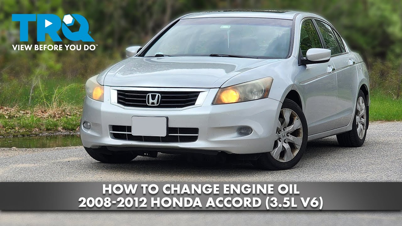 Как заменить масло в двигателе Honda Accord 2008-2012 (3,5 л V6)