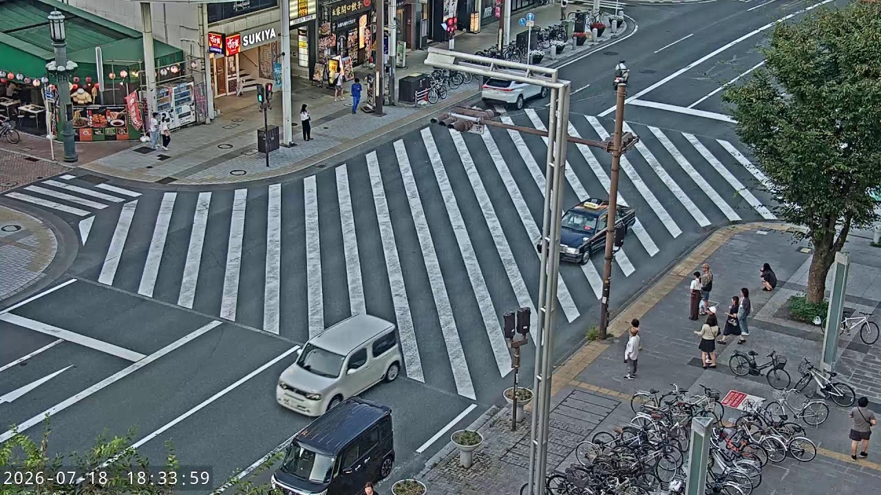 鍛冶町通りライブカメラ［ザザシティ浜松］PTZ（パン/チルト/ズーム）