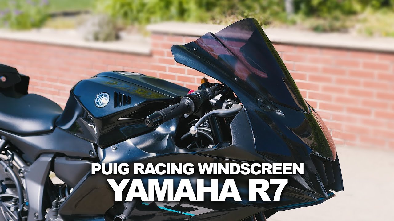 2023 Yamaha R7 Puig Racing Windscreen Install