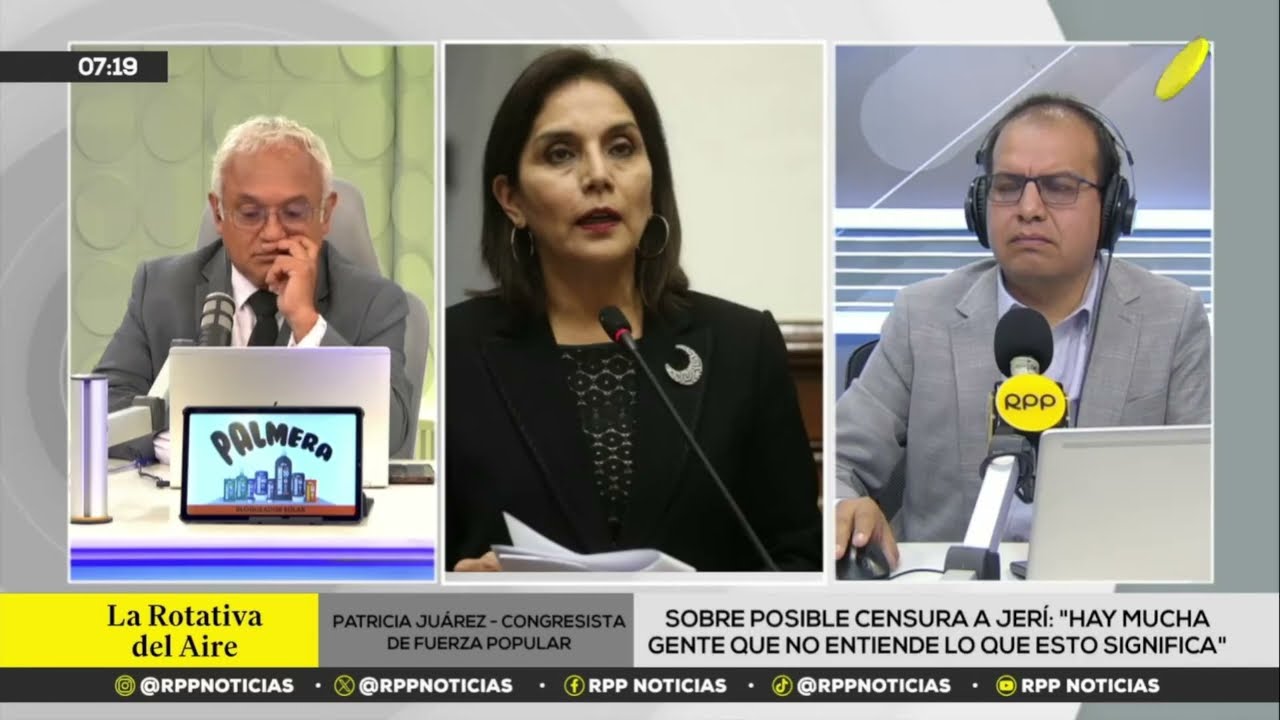 Entrevista a Patricia Juárez en La Rotativa del Aire vía RPP Noticias (16-02-2026)