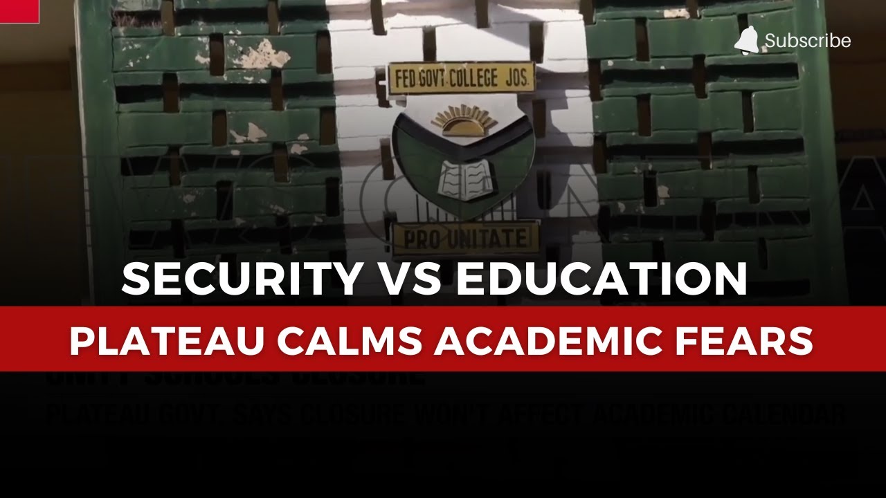 Unity Schools Shutdown: Plateau Government Assures Academic Calendar Remains Intact