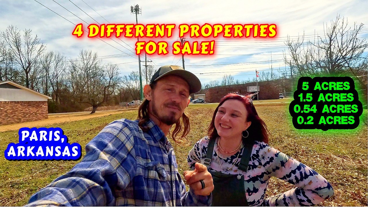 A TOUR OF ANCHOR REALTY LAND FOR SALE IN PARIS, ARKANSAS  |  couple, tiny house, homesteading |