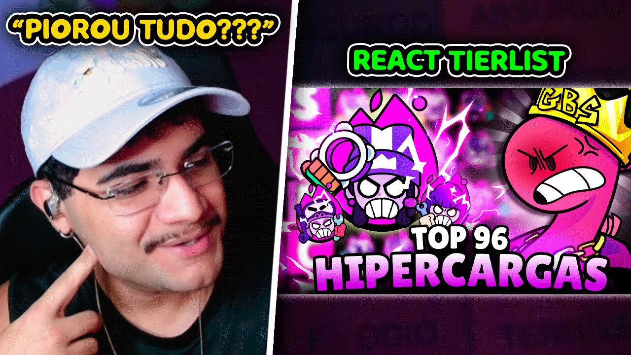 Piorou TODAS as hipercargas ❓😥 React da nova tierlist de hipercargas do gaebe