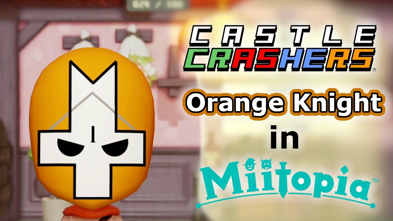 Miitopia Switch Mii Maker - Castle Crashers Orange Knight in Miitopia
