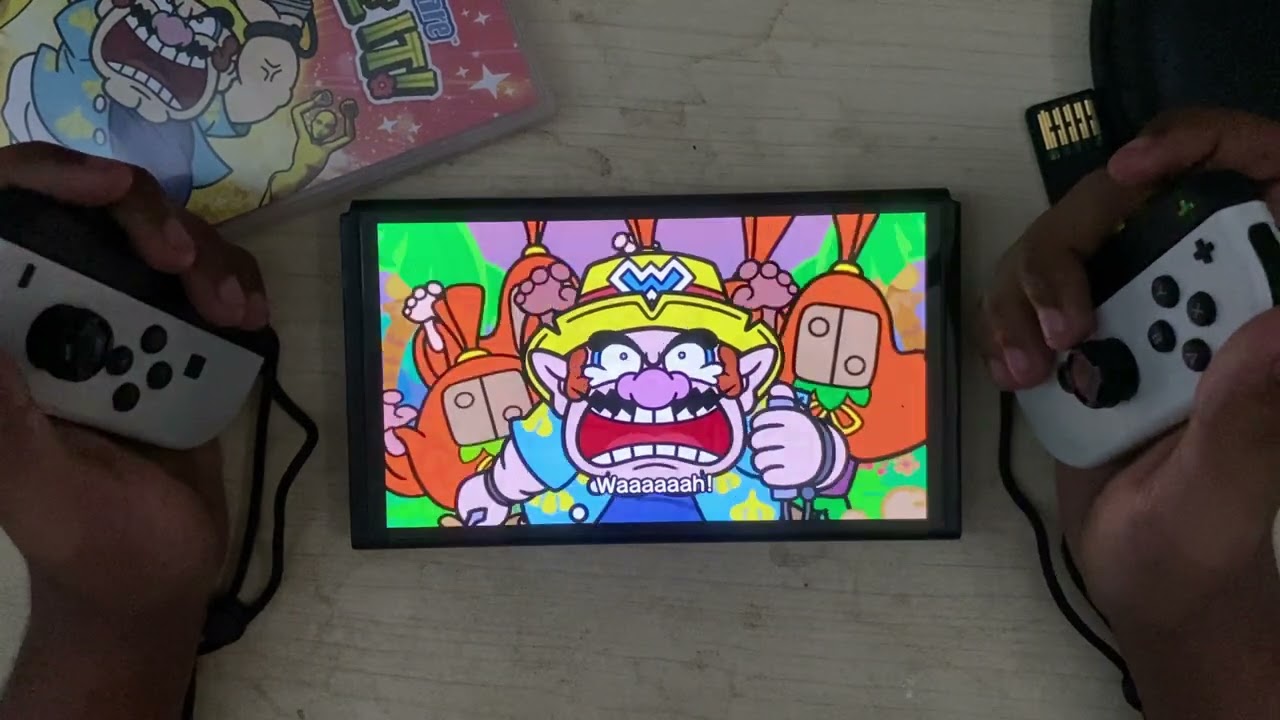 First Time Unboxing and Playing WarioWare: Move It on Nintendo Switch OLED