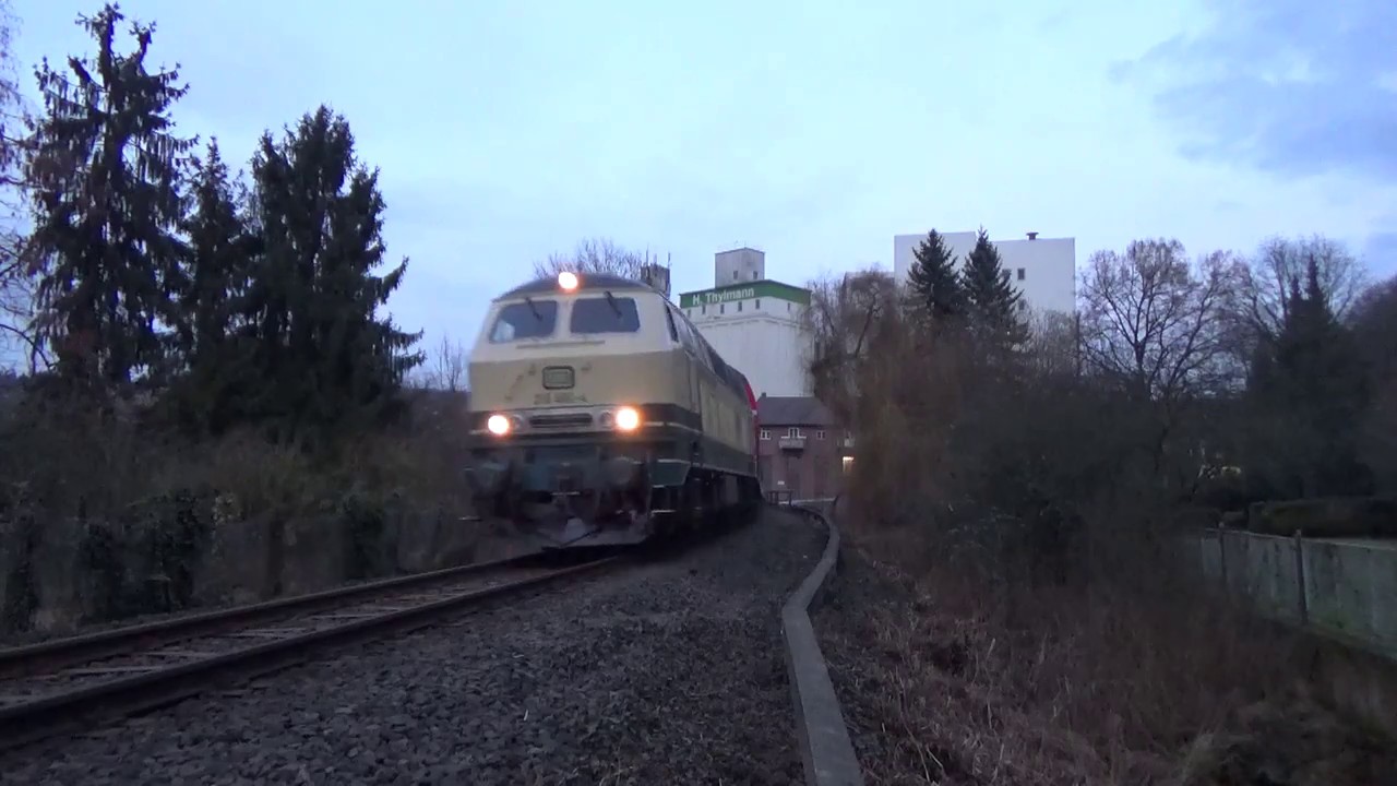 [Dieselpower mit Pfiff] DB Westfrankenbahn 218 460-4 mit dem RE34 in Sch&ouml;neck Kilianst&auml;dten