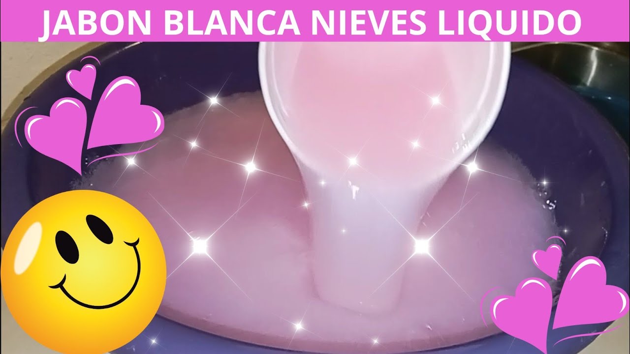 JABON BLANCA NIEVES LIQUIDO PARA TODO TIPO DE ROPA 🩷