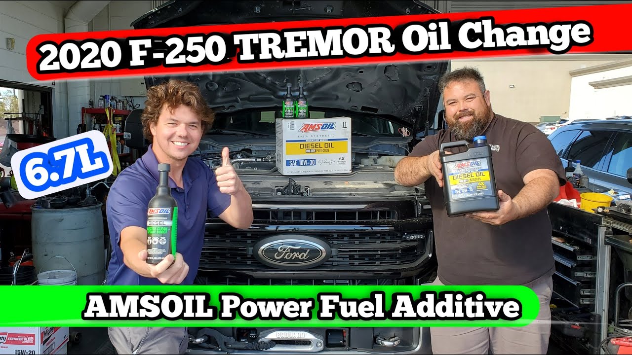 2020 F-250 Tremor 6.7L  AMSOIL oil change & AMSOIL Fuel Additive