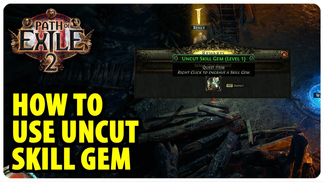 How to use Uncut Skill Gem | Path of Exile 2
