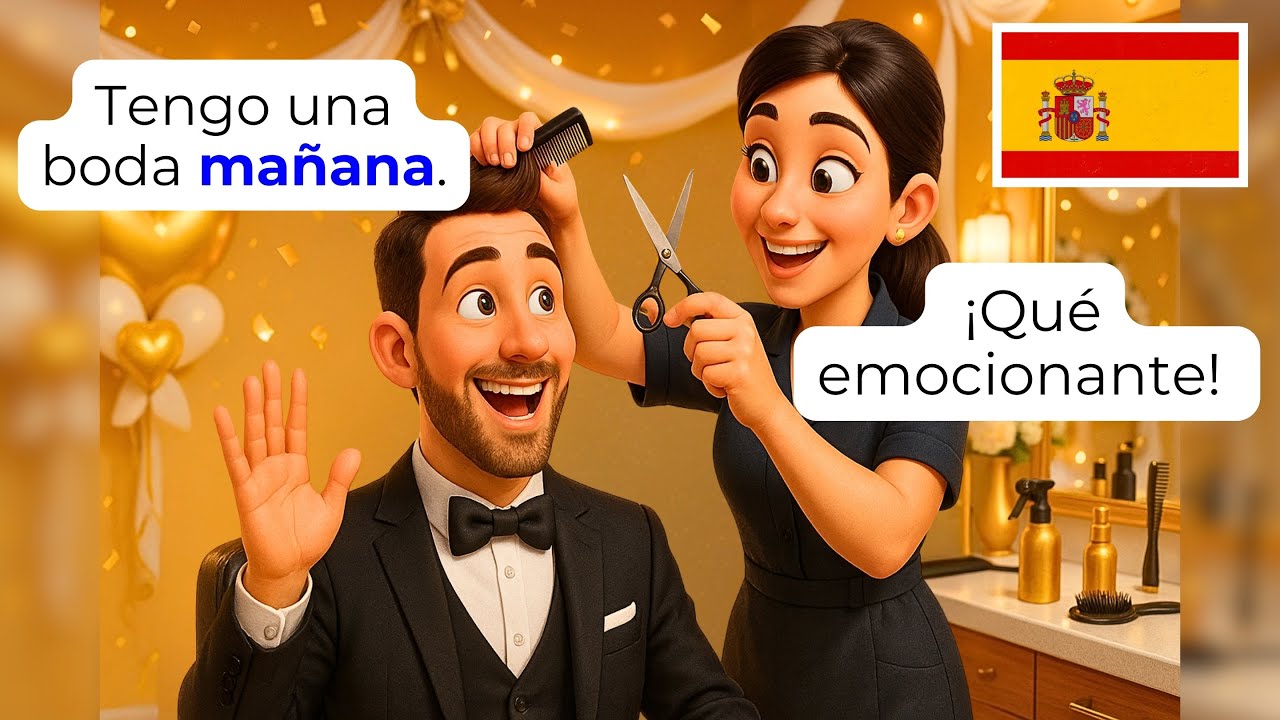 🇪🇸 Освой испанский в парикмахерской | 15 реальных диалогов A1-A2 | Учись быстро!