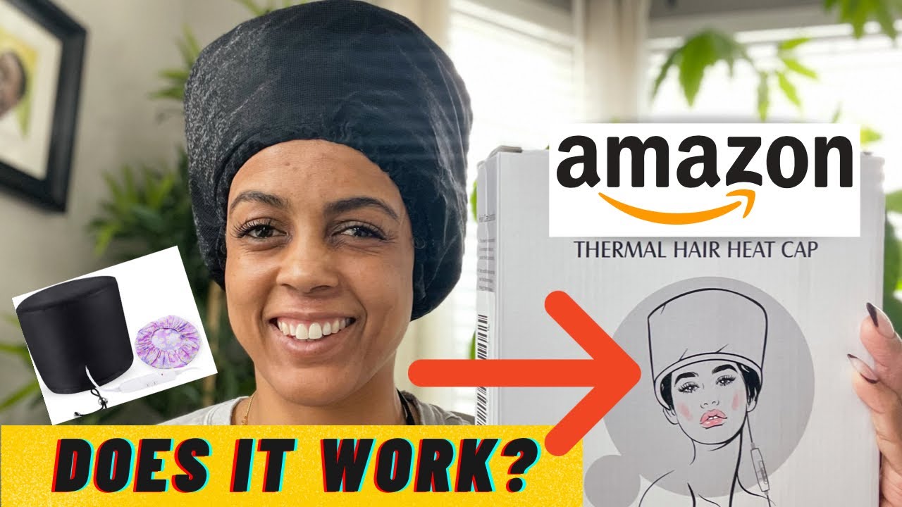 Amazon Electric Thermal Heat Cap for Deep Conditioning Dry Natural Hair - Review and Demo