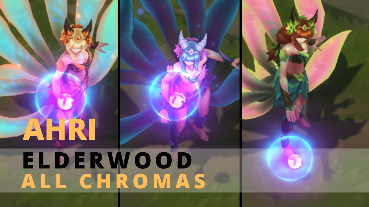 Elderwood Ahri Ahri-versary Chroma - League of Legends