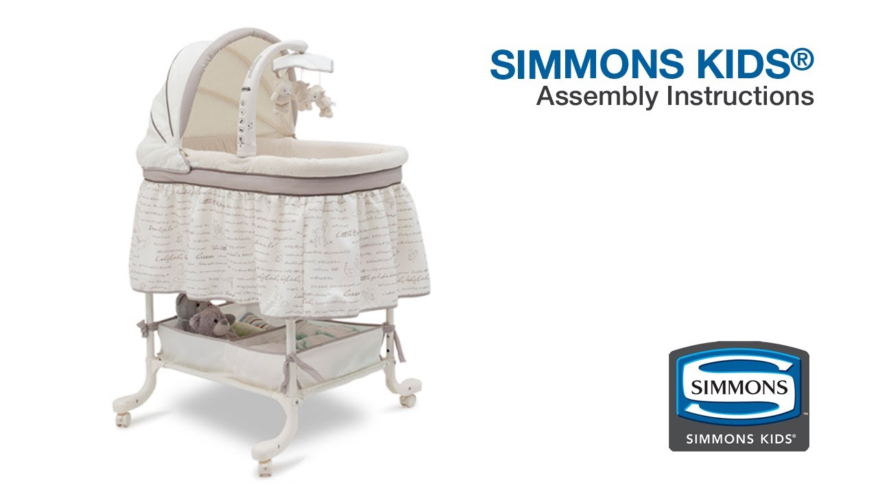 Simmons Kids® Slumber Time Gliding Bassinet Assembly Video