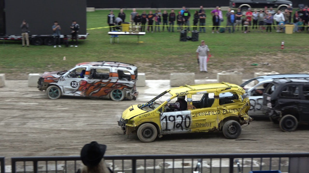 Western Fair Demolition Derby 2019 | Mini Vans