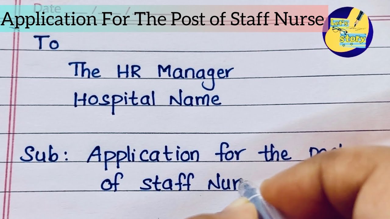 Application For The Post of Staff Nurse 🧑‍⚕️// How to apply for staff nurse job