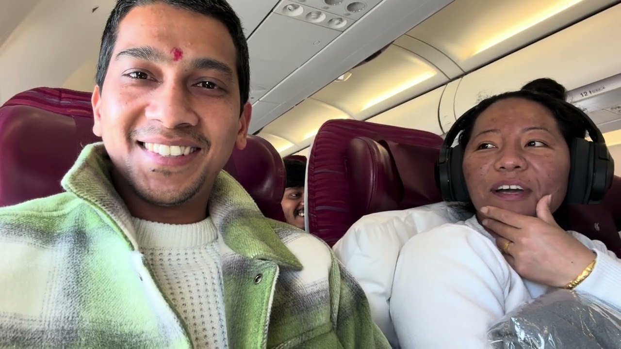 Cyprus se India tk ka safar ka video #qatarairways 