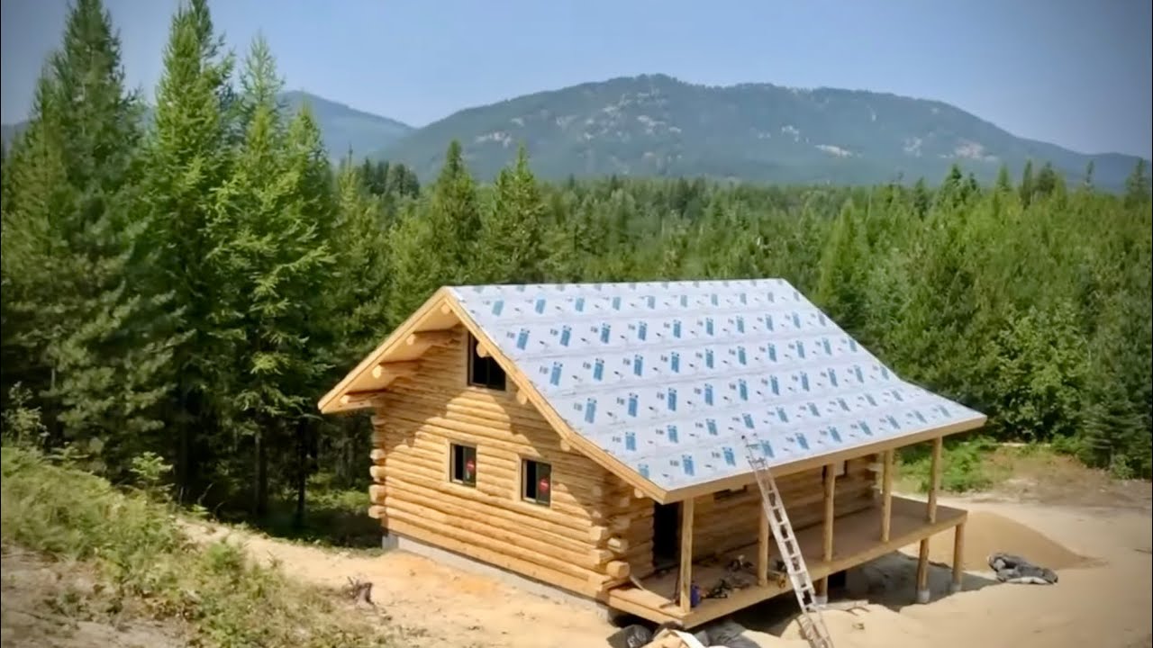 24’x32’ Green Gables Log Cabin In Montana, Meadowlark Log Homes