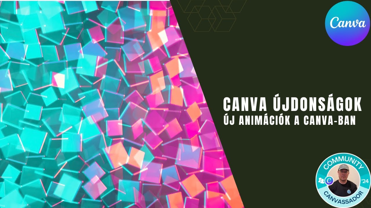 Canva újdonságok: Új animációk a Canva-ban.